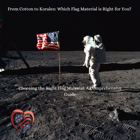 From Cotton to Koralex: Which Flag Material is Right for You?  An American Flag Material Guide