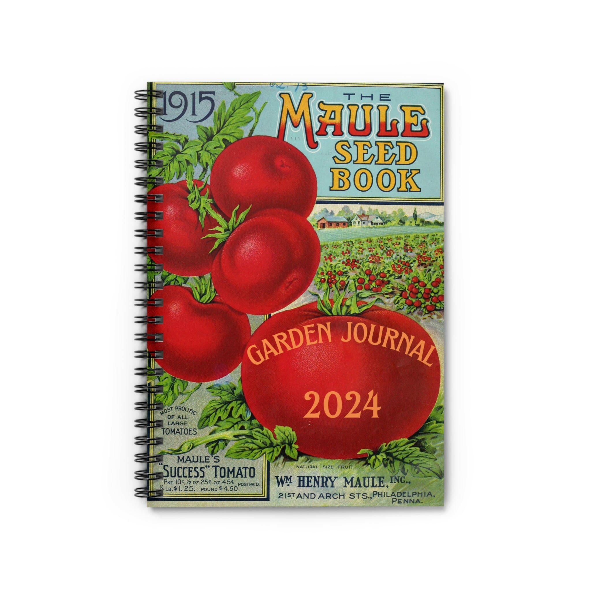vintage garden seed packets Vintage Seed Book Journal