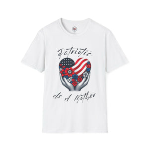Patriotic As A Mother!    Softstyle T-Shirt.