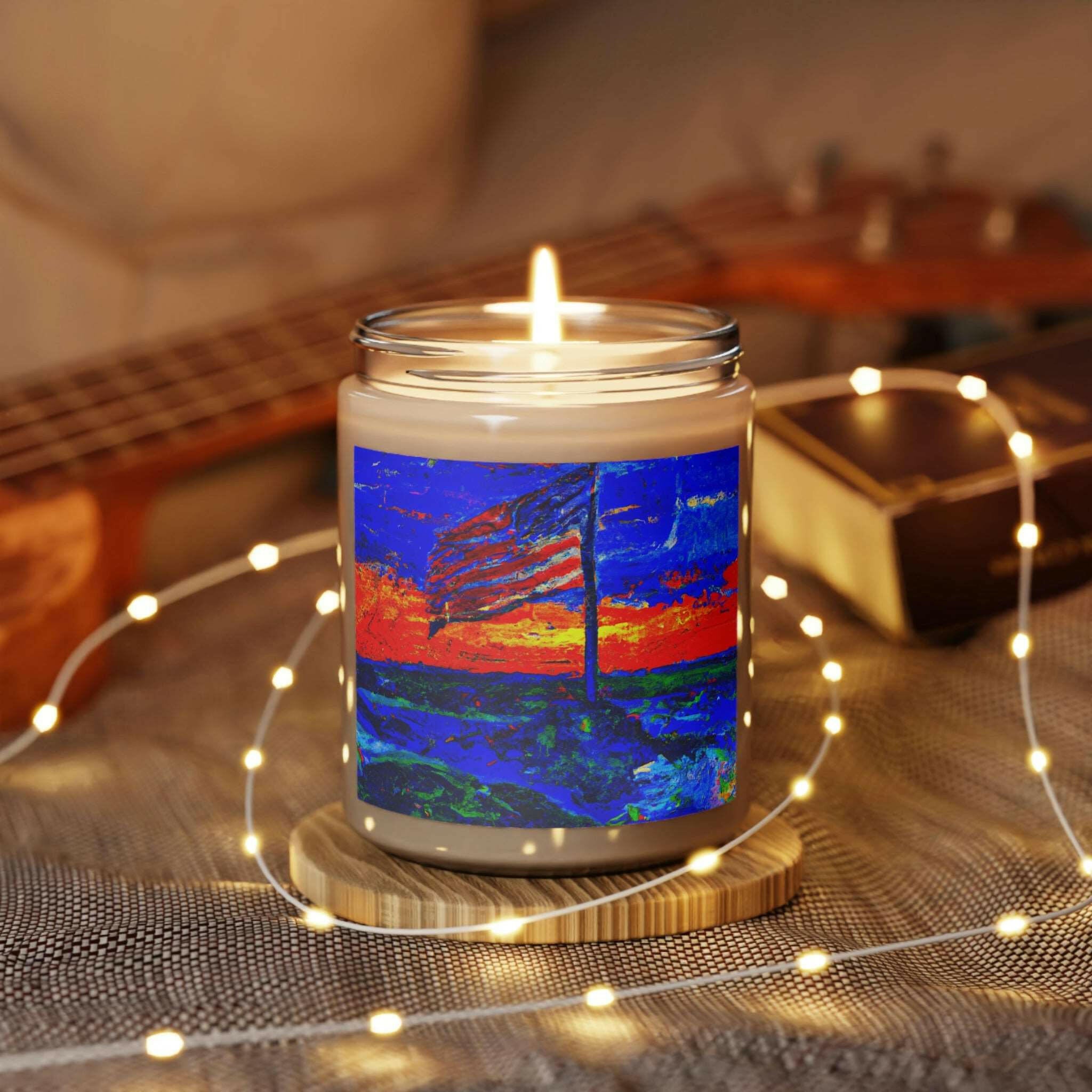 Flag at Sunset - Scented Soy Candle - 50 hour