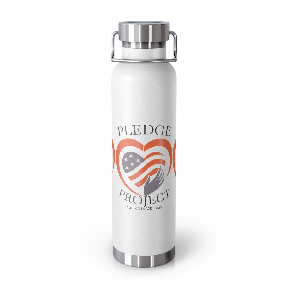 Hand Over Heart Motif - Vacuum Insulated Bottle | Pledge Project
