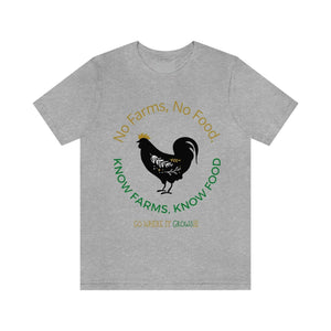 Know Farms, Know Food! Unisex  Tee