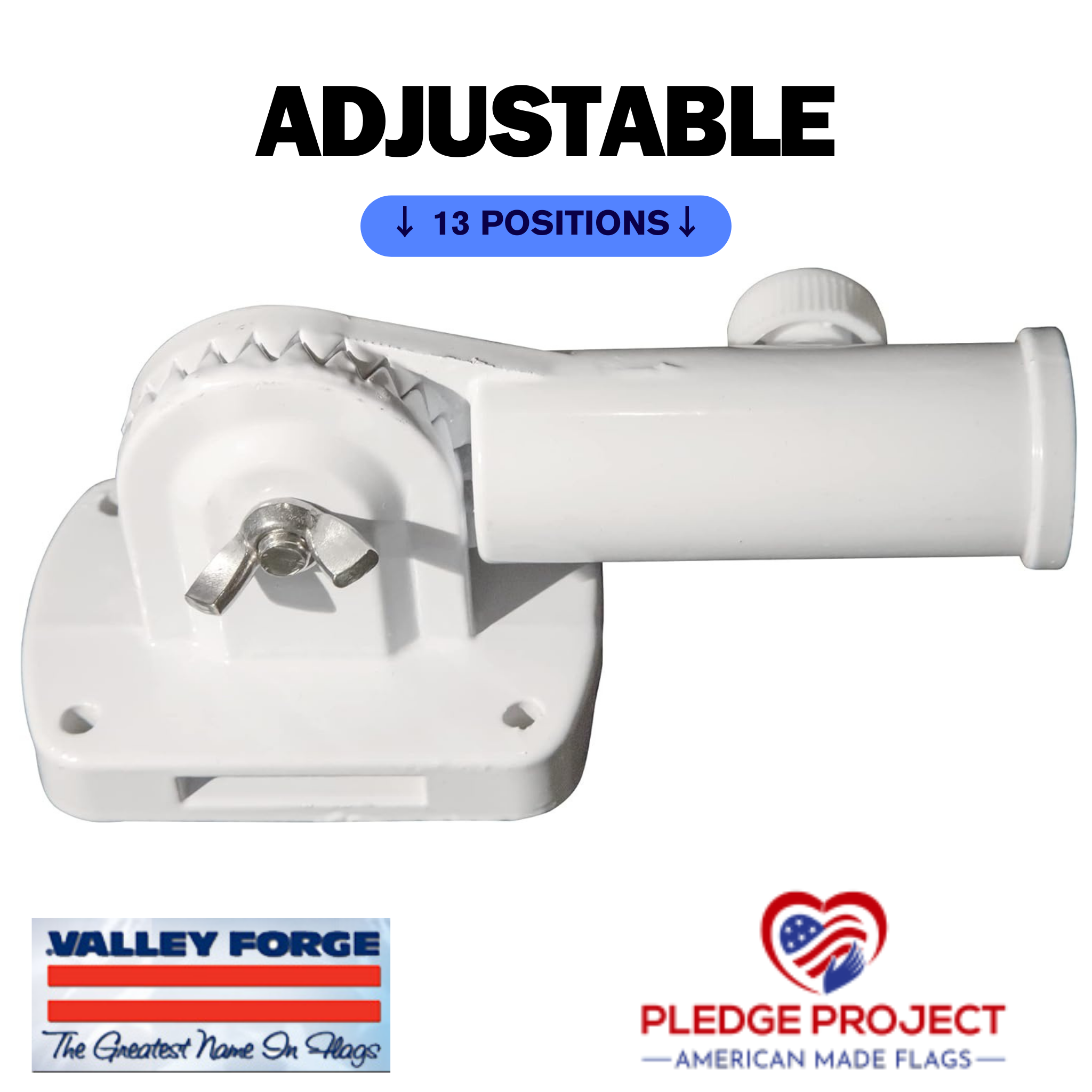 Complete Premium Wall Mounted Flagpole Package - 3 Options.