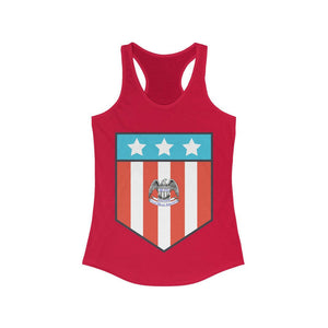 Proud Patriot Shield - Women's Racerback Tank - Pledge Project