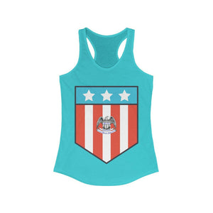 Proud Patriot Shield - Women's Racerback Tank - Pledge Project