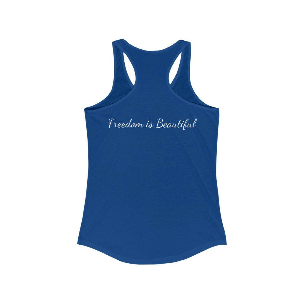 Proud Patriot Shield - Women's Racerback Tank - Pledge Project