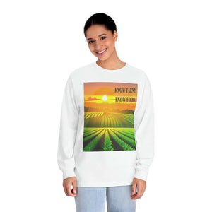 Know Farms Know Food - Sunset Field Unisex Classic Long Sleeve T-Shirt.