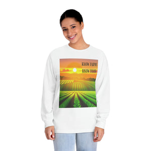 Know Farms Know Food - Sunset Field Unisex Classic Long Sleeve T-Shirt