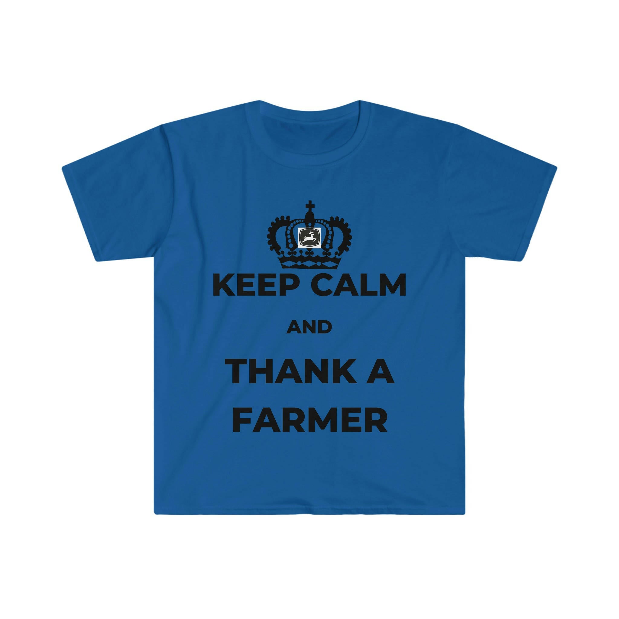 Keep Calm and Thank a Farmer Softstyle T-Shirt.