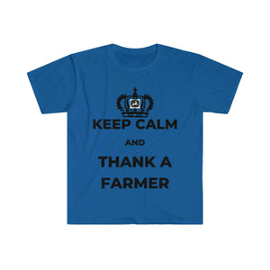 Keep Calm and Thank a Farmer Softstyle T-Shirt.