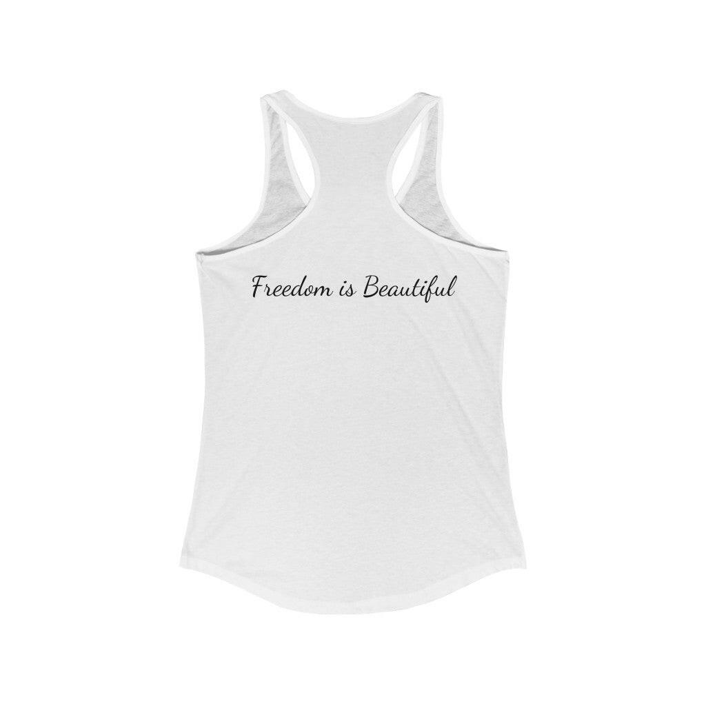 Proud Patriot Shield - Women's Racerback Tank - Pledge Project