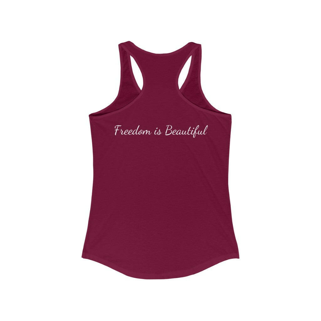 Proud Patriot Shield - Women's Racerback Tank - Pledge Project
