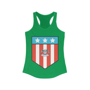 Proud Patriot Shield - Women's Racerback Tank - Pledge Project