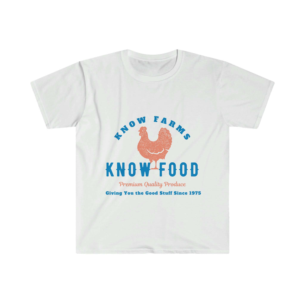 Know Farms, Know Food Good Stuff Softstyle T-Shirt.