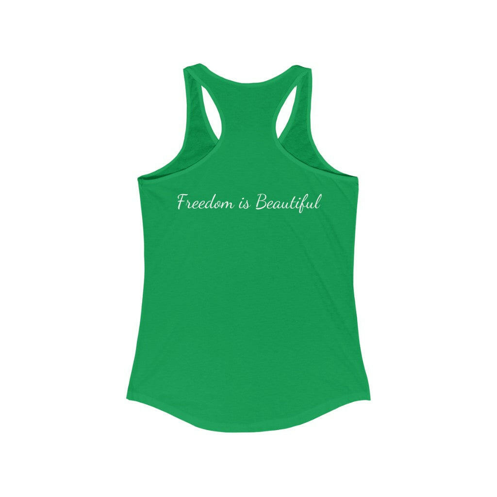Proud Patriot Shield - Women's Racerback Tank - Pledge Project