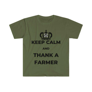 Keep Calm and Thank a Farmer Softstyle T-Shirt.