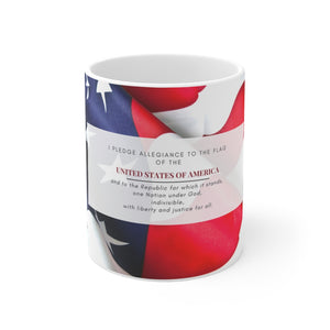 Pledge of Allegiance Ceramic Mug - Pledge Project