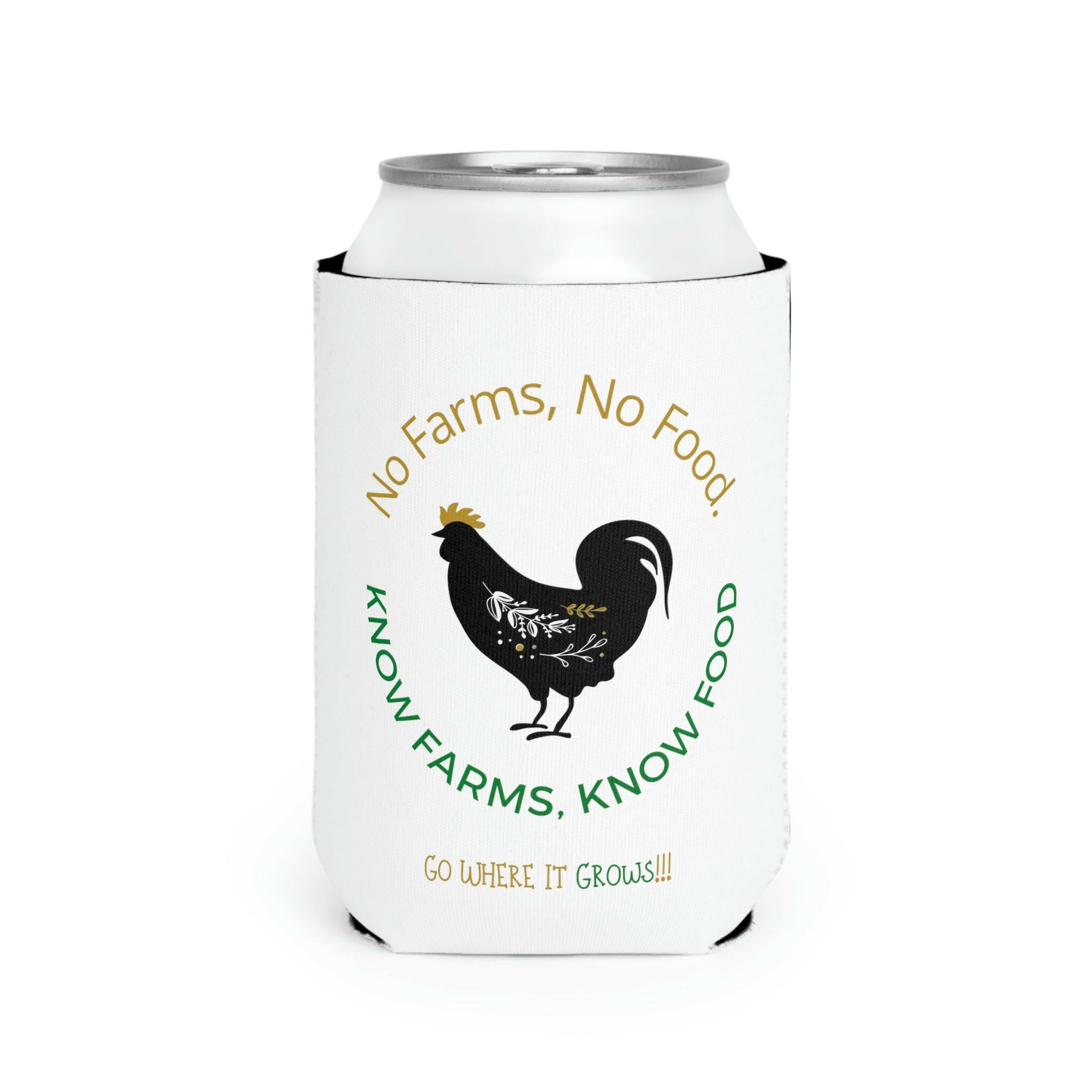 “No Farms, No Food” - Can Cooler Sleeve