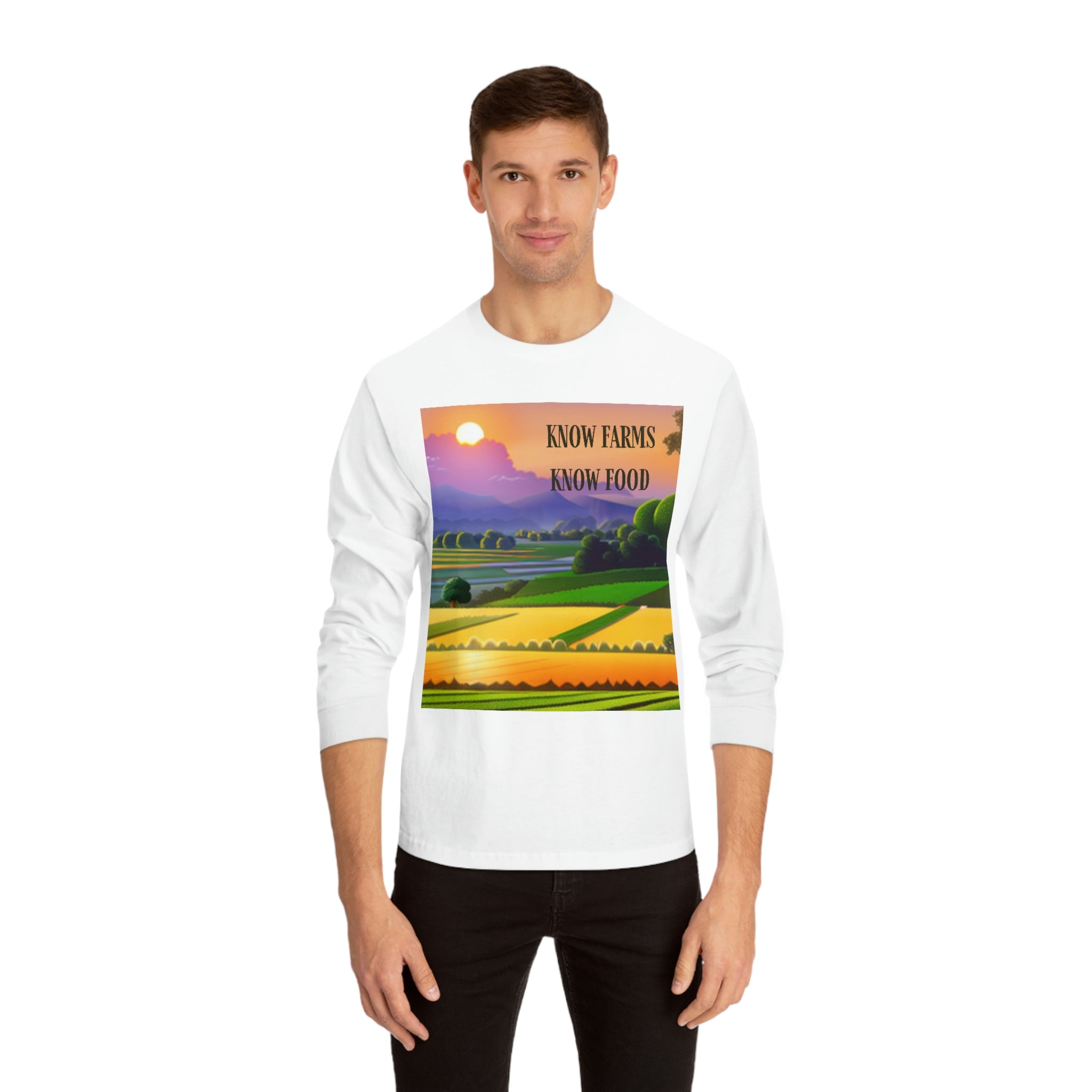 Know Farms Know Food - Purple Mountains Majesty Unisex Classic Long Sleeve T-Shirt