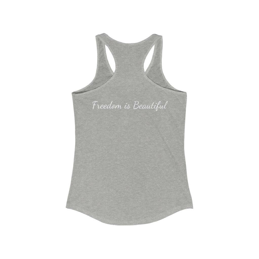 Proud Patriot Shield - Women's Racerback Tank - Pledge Project