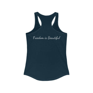 Proud Patriot Shield - Women's Racerback Tank - Pledge Project