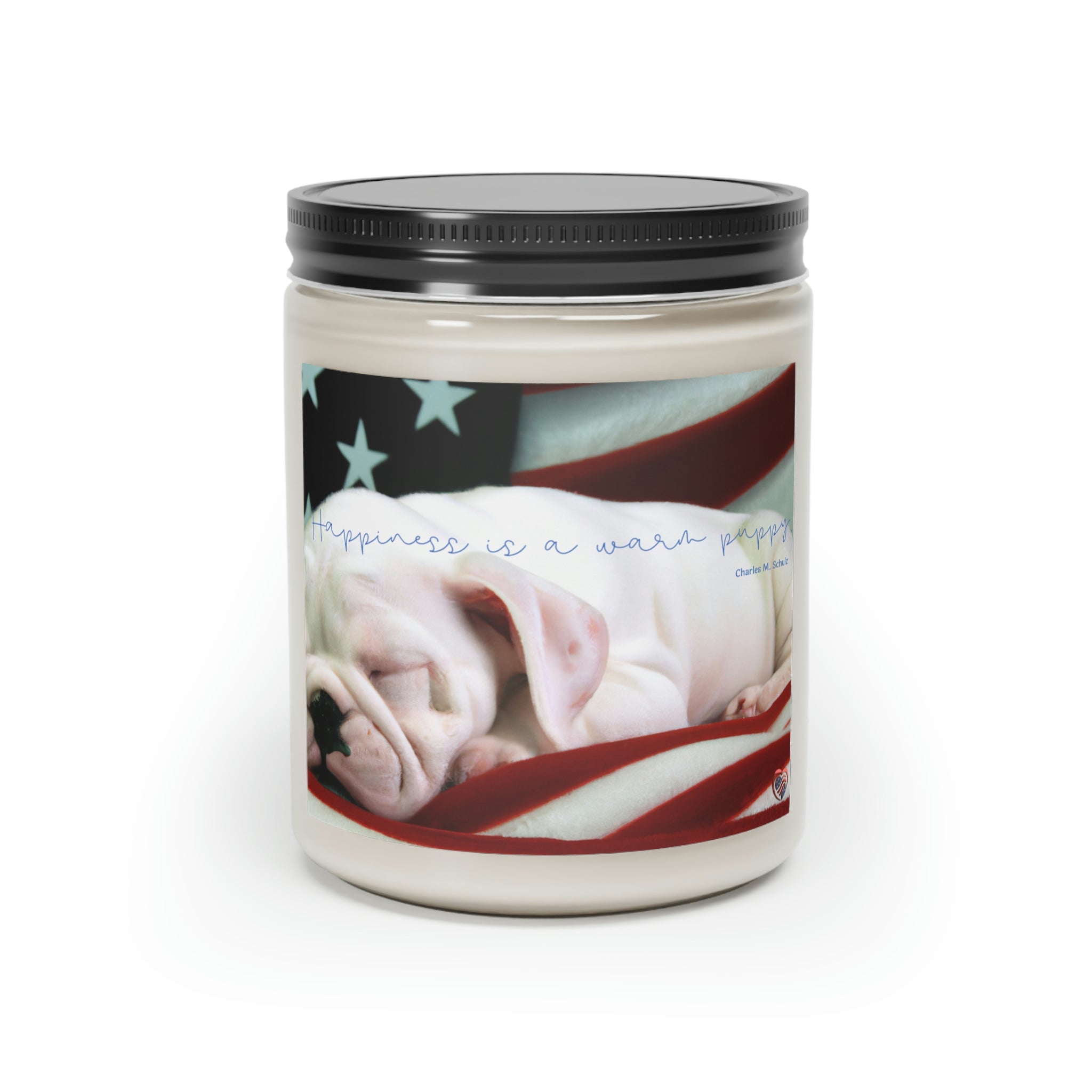 "Happiness is a Warm Puppy" - Scented Soy Candle - 50 hour