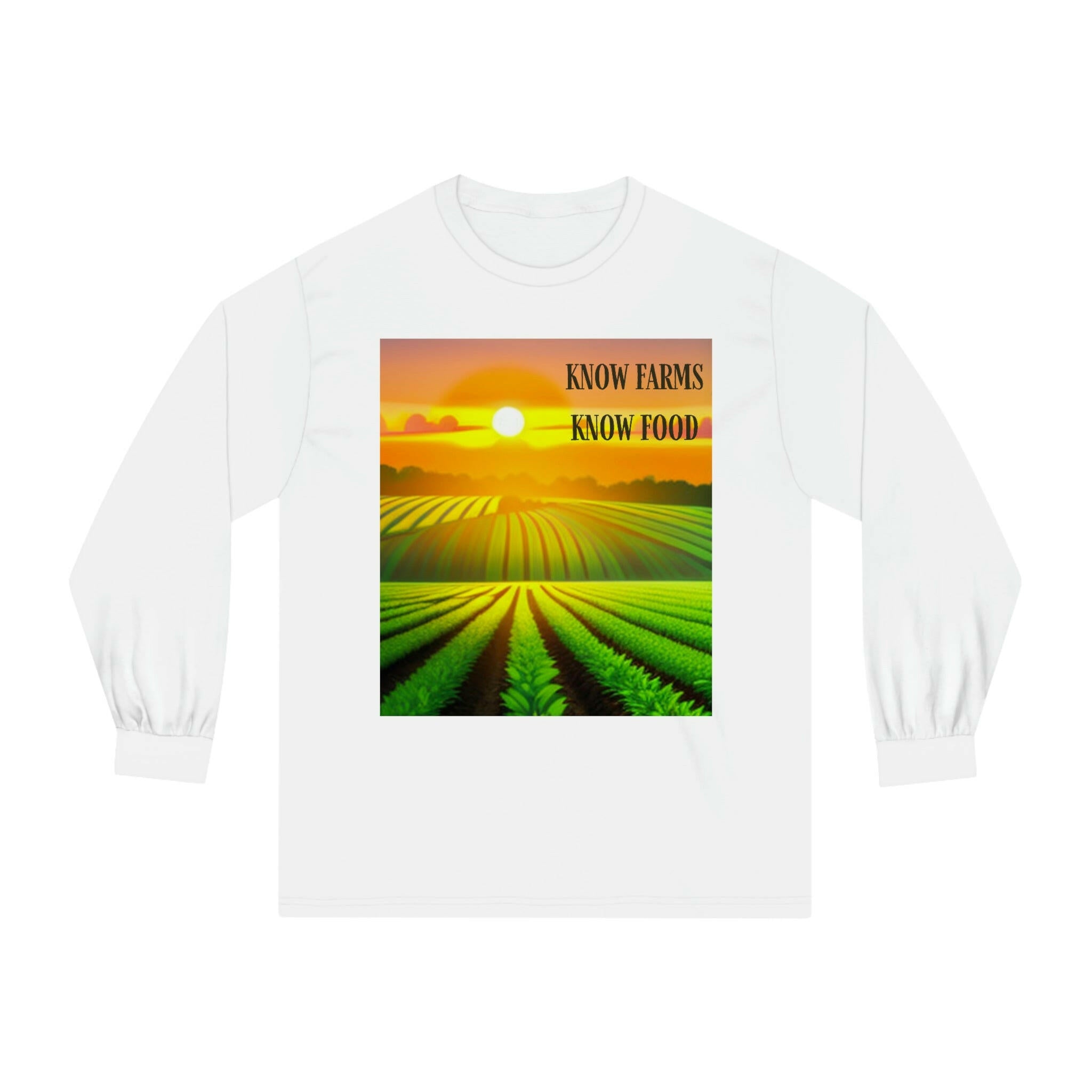 Know Farms Know Food - Sunset Field Unisex Classic Long Sleeve T-Shirt.