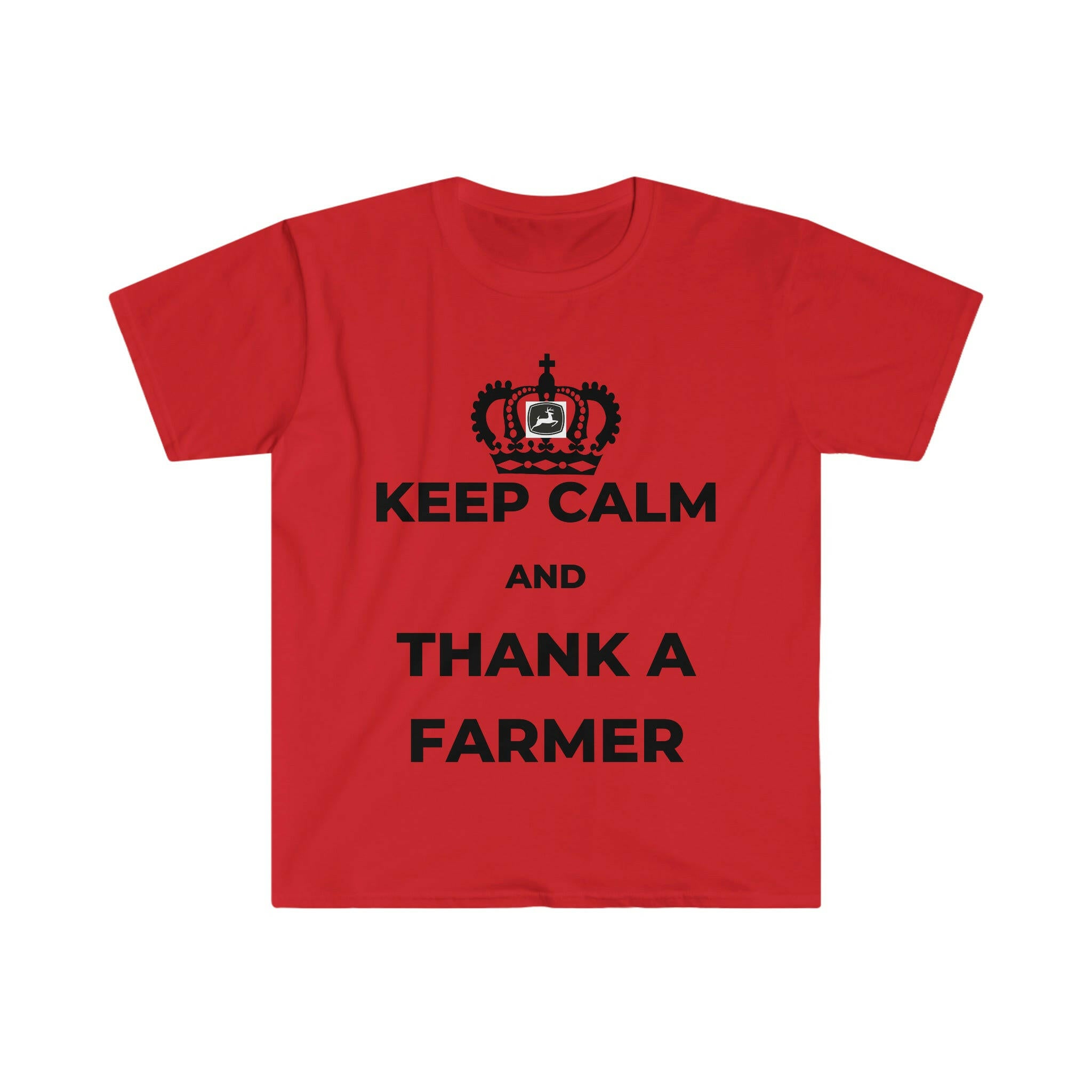 Keep Calm and Thank a Farmer Softstyle T-Shirt.