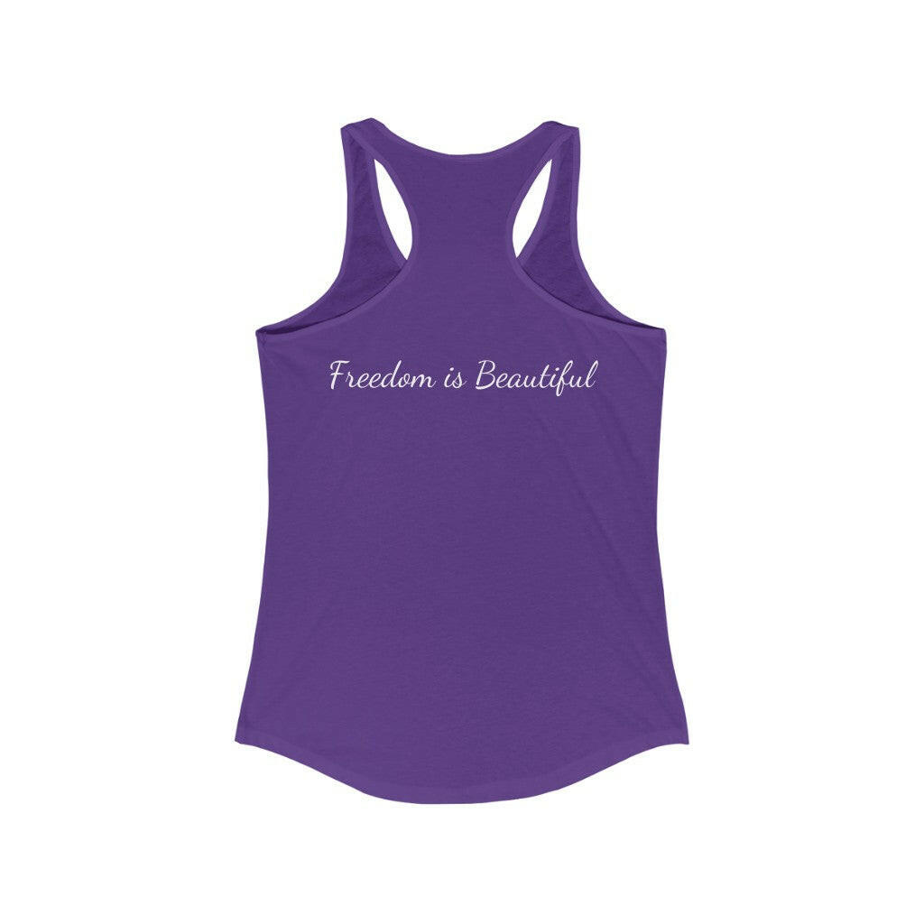 Proud Patriot Shield - Women's Racerback Tank - Pledge Project
