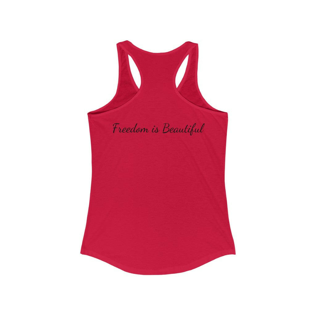 Proud Patriot Shield - Women's Racerback Tank - Pledge Project