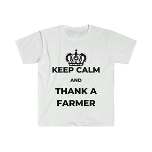 Keep Calm and Thank a Farmer Softstyle T-Shirt.