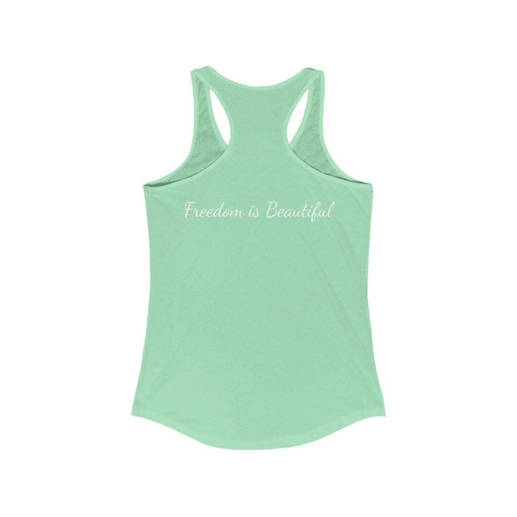 Proud Patriot Shield - Women's Racerback Tank - Pledge Project