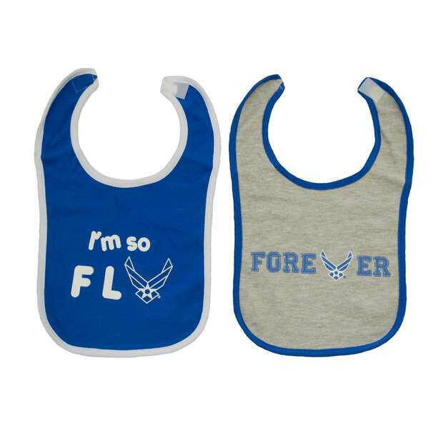 U.S. Air Force Cotton Baby Bibs  - Two Pack - Pledge Project