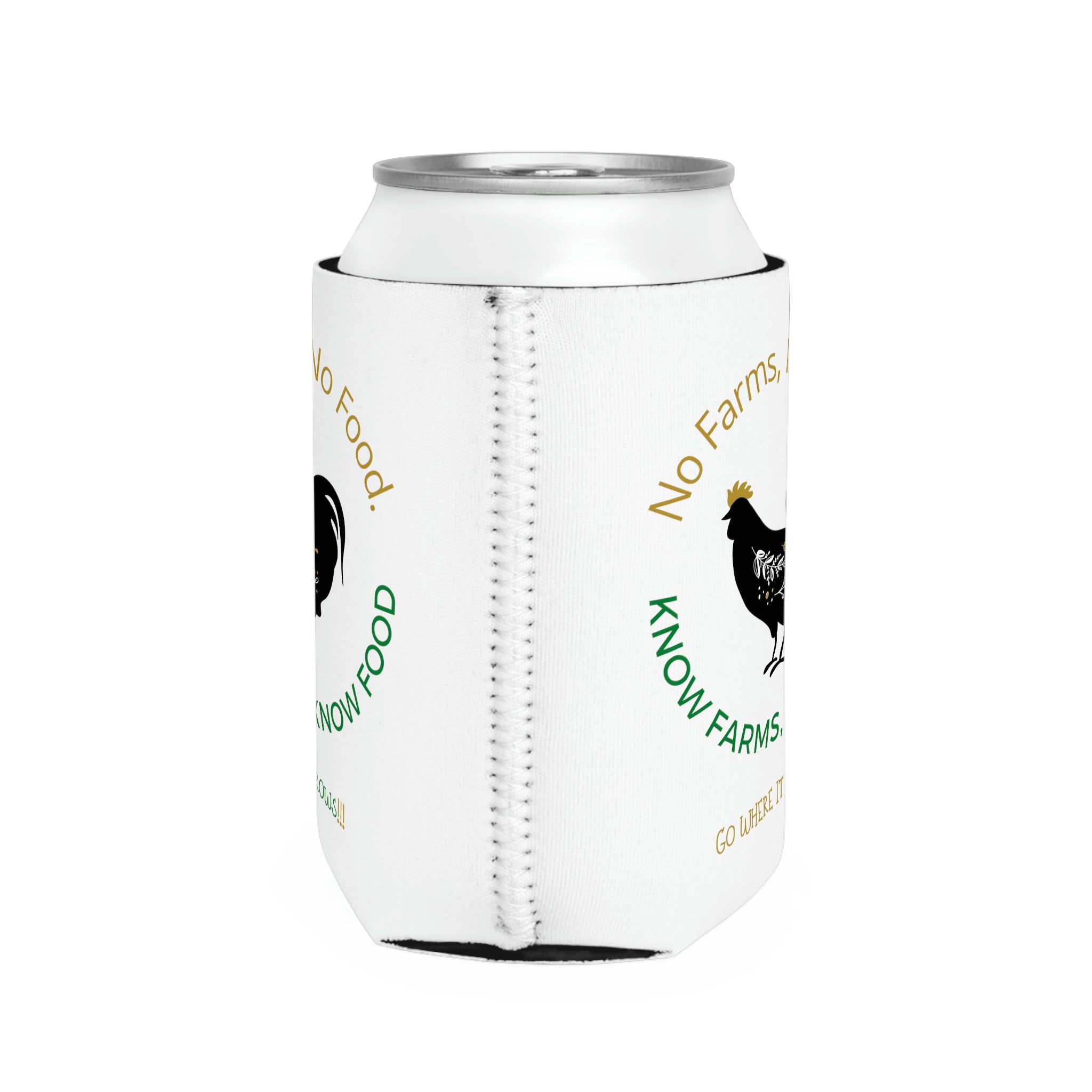 “No Farms, No Food” - Can Cooler Sleeve