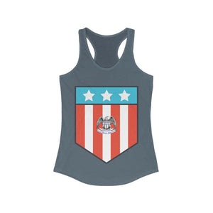 Proud Patriot Shield - Women's Racerback Tank - Pledge Project