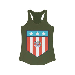 Proud Patriot Shield - Women's Racerback Tank - Pledge Project