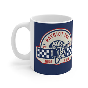 Patriot Inc. Born To Ride  - Ceramic Mug - Pledge Project
