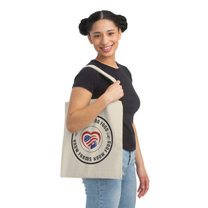 Hand Over Heart Canvas Tote Bag