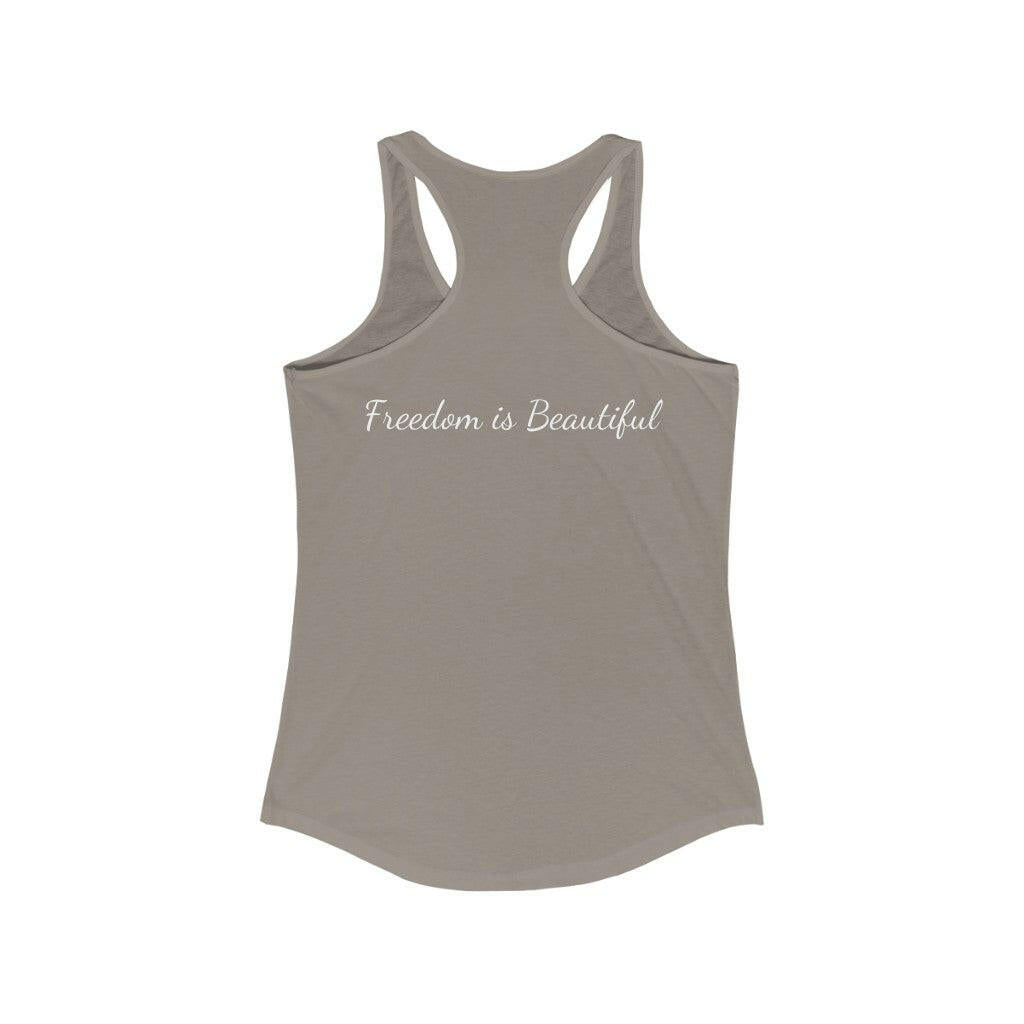 Proud Patriot Shield - Women's Racerback Tank - Pledge Project