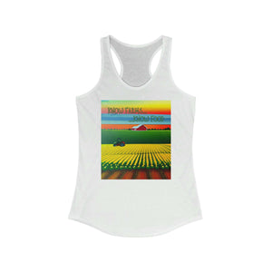 Know Farms, Know Food - Farm Abundance Print  - Racerback Tank.