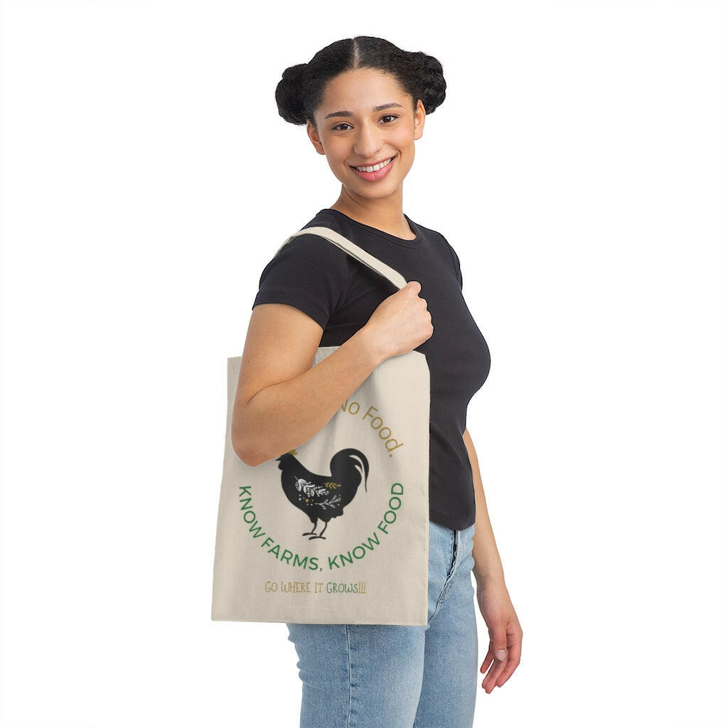 Know Farms - Rooster Canvas Tote Bag - Pledge Project
