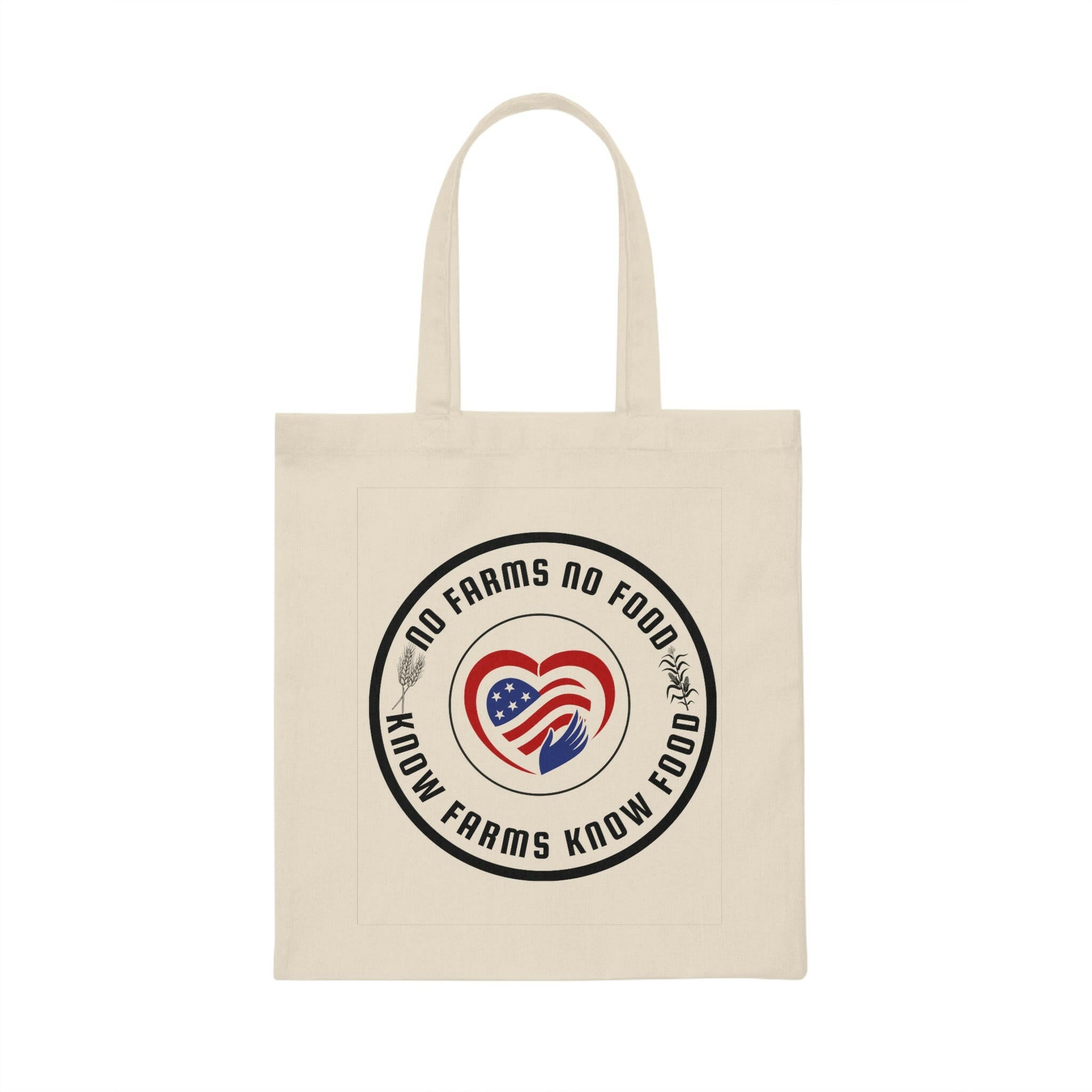 Hand Over Heart Canvas Tote Bag