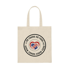 Hand Over Heart Canvas Tote Bag