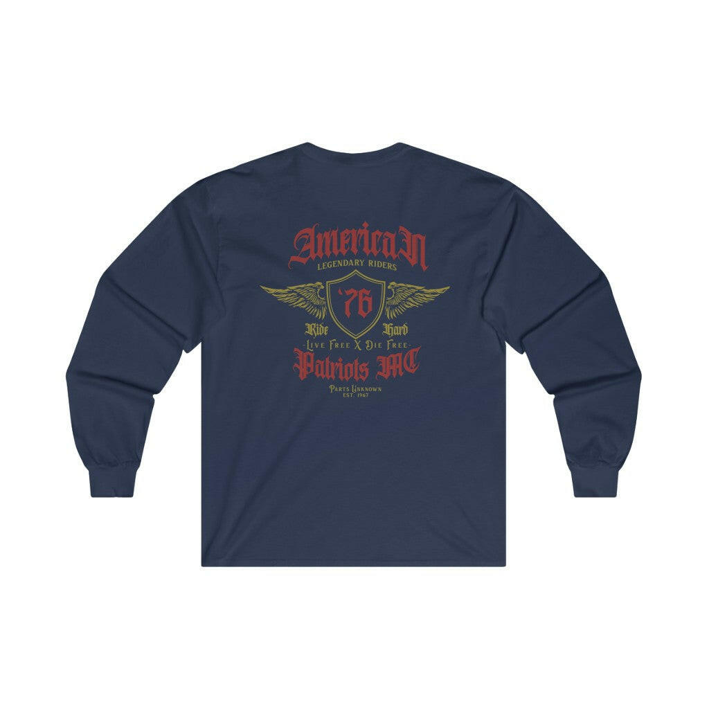 American Patriots Motorcycle Club - Long Sleeve Tee - Free Shipping - Pledge Project