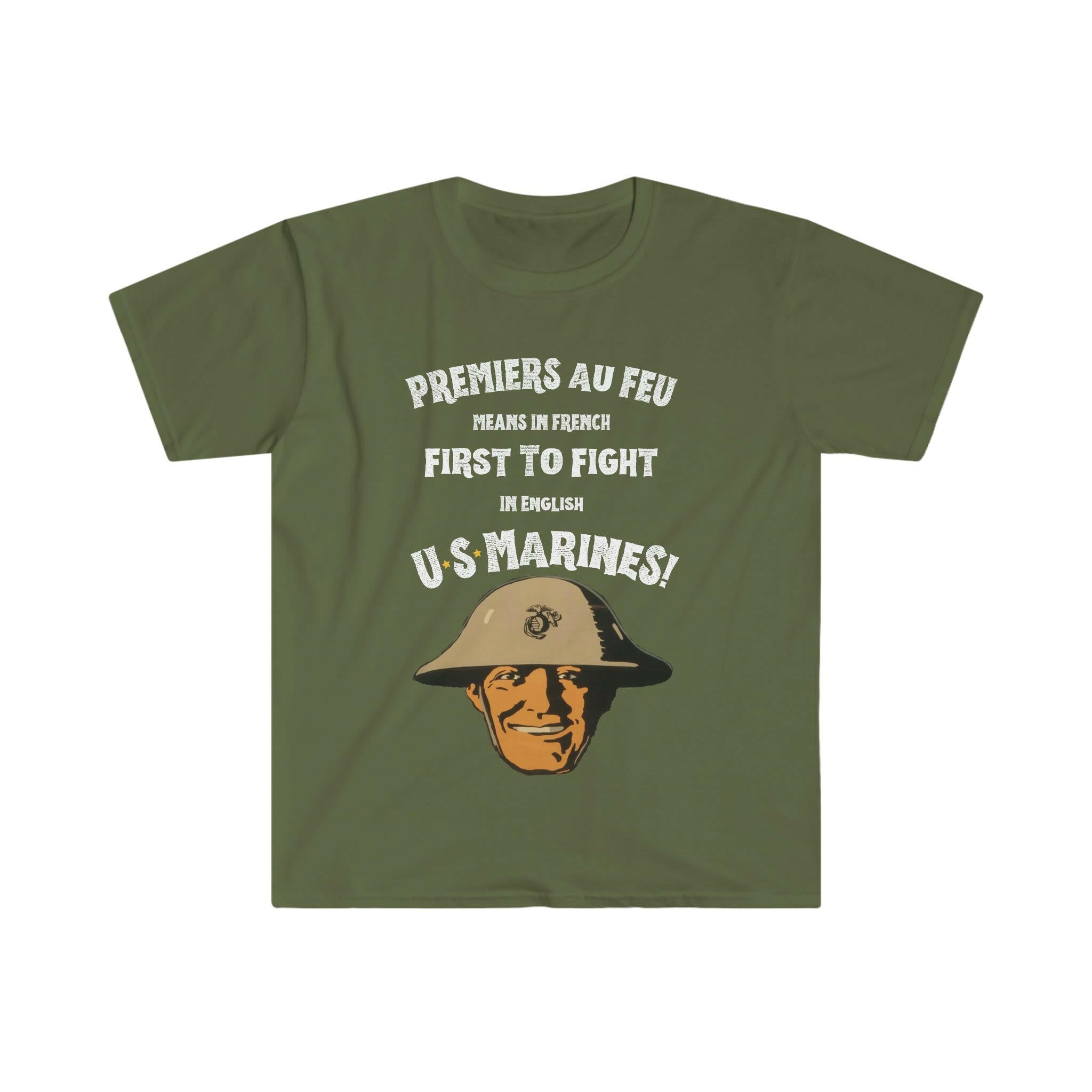First to Fight - U.S. Marines - Softstyle T-Shirt.