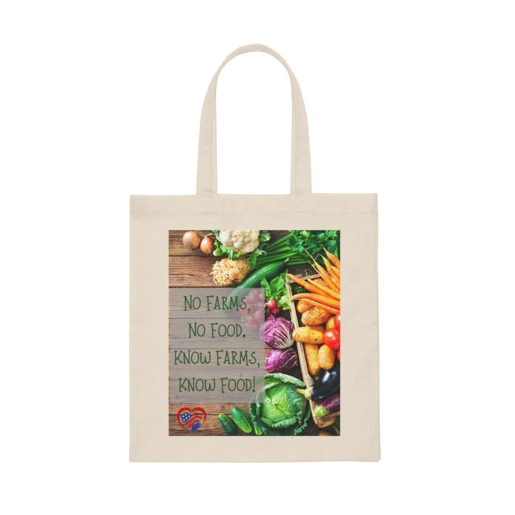 "Know Farms" - Canvas Tote Bag - Pledge Project