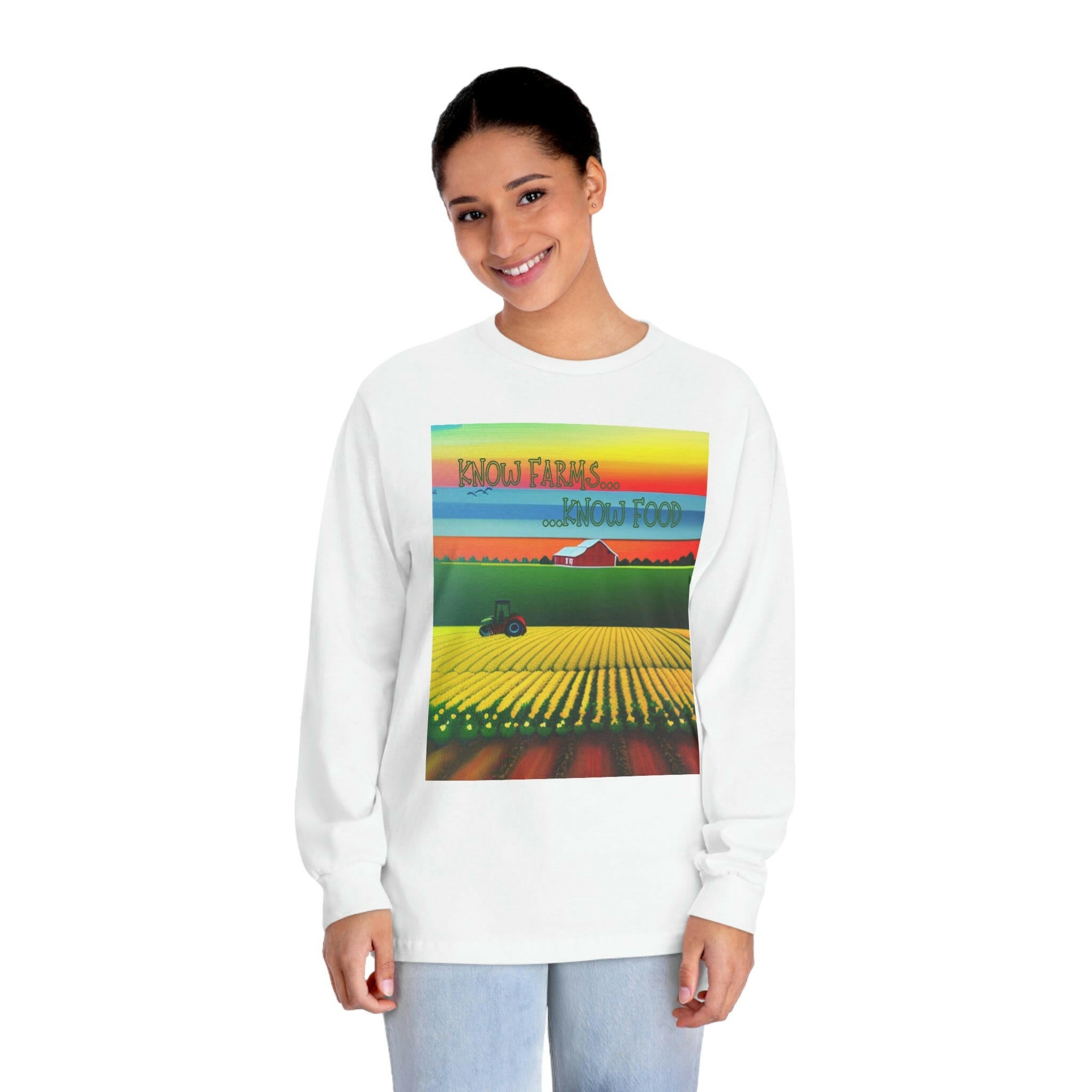 Know Farms Know Food - Farm Abundance - Unisex Classic Long Sleeve T-Shirt.