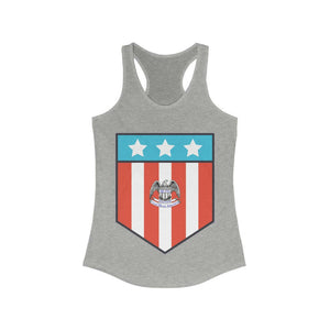 Proud Patriot Shield - Women's Racerback Tank - Pledge Project