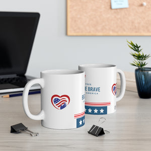 Land of the Free! Patriotic Coffee Mug