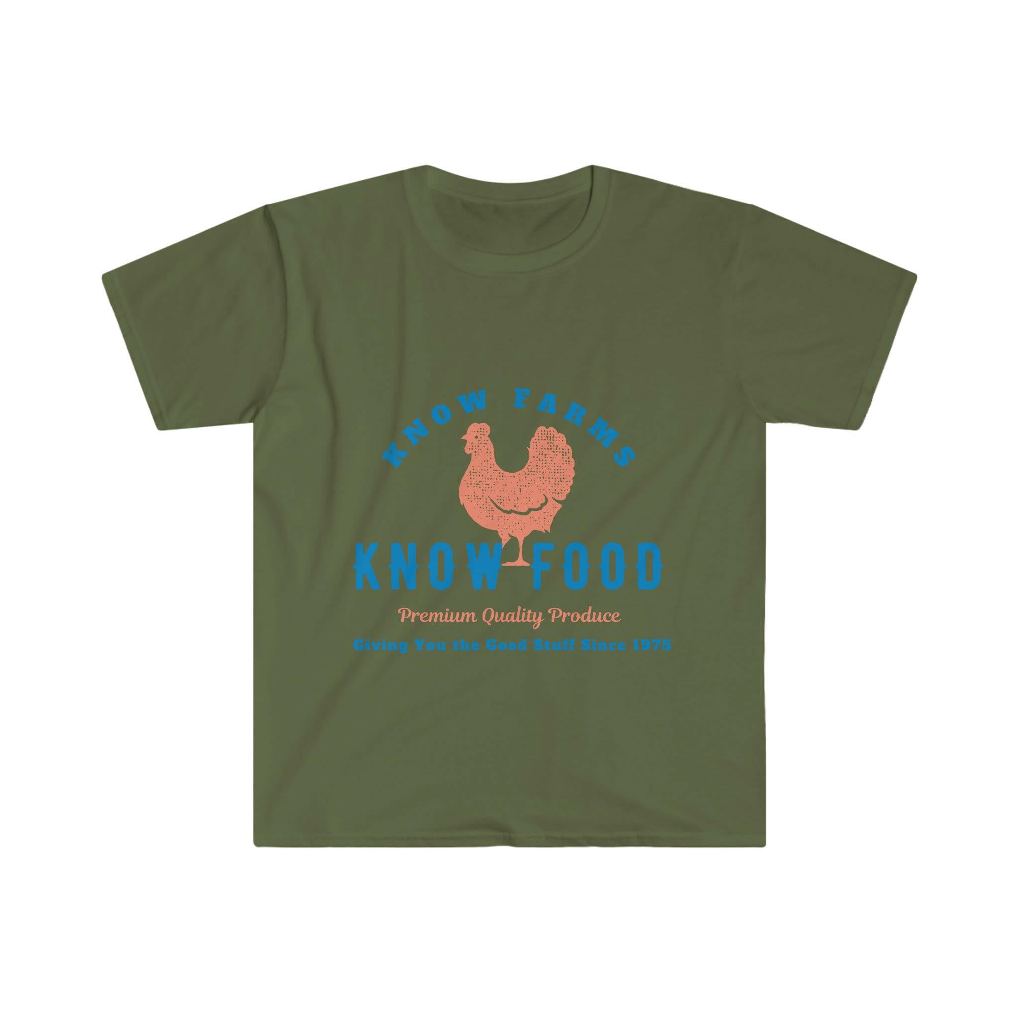 Know Farms, Know Food Good Stuff Softstyle T-Shirt.